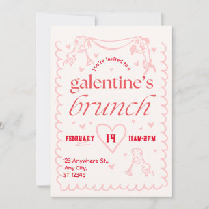galentines brunch party Invitation