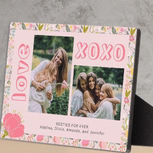 Galentine's Day beste Freundinnen Foto-Andenken Fotoplatte