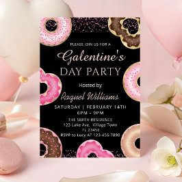 Galentine's Day Party Donuts Einladung