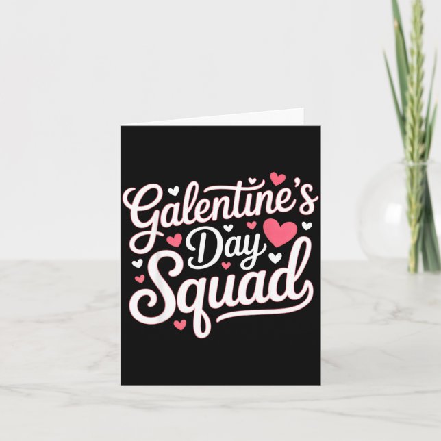 Galentine's Day-Squad für Freunde Festliche Damen  Karte (Vorderseite)