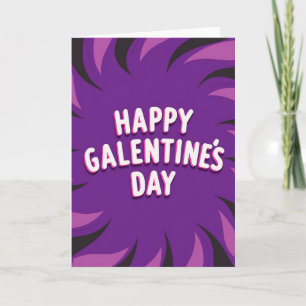 Galentines Day Swirl Raised Card Karte