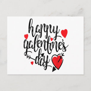 Galentine's Day Valentinstag Weibliche Freundschaf Postkarte
