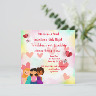 Galentine's Girls Night Einladung