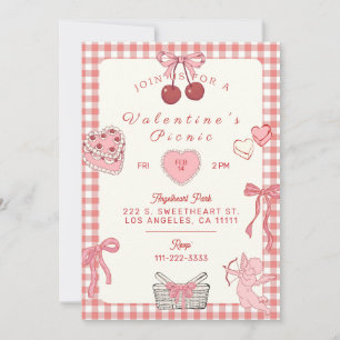 Galentines Jour Pique-nique Invitation Invitation