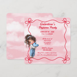 Galentine's Pajama Party Invitation Einladung