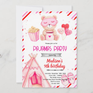 Galentine's-Pyjama-Party-Einladung Einladung