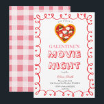 Galentine's Retro-Filmabend Einladung<br><div class="desc">Galentine's Retro-Filmabend Einladung</div>