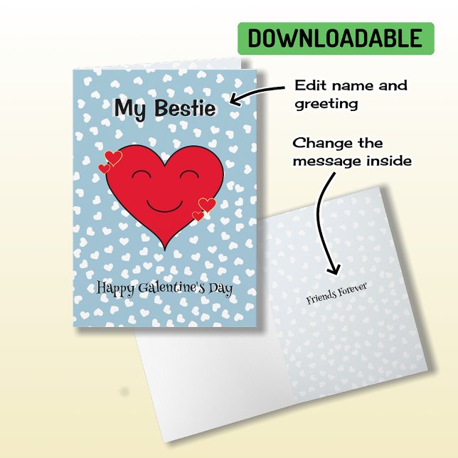 Galentinischer Tag Feiertagskarte (Von Creator hochgeladen)