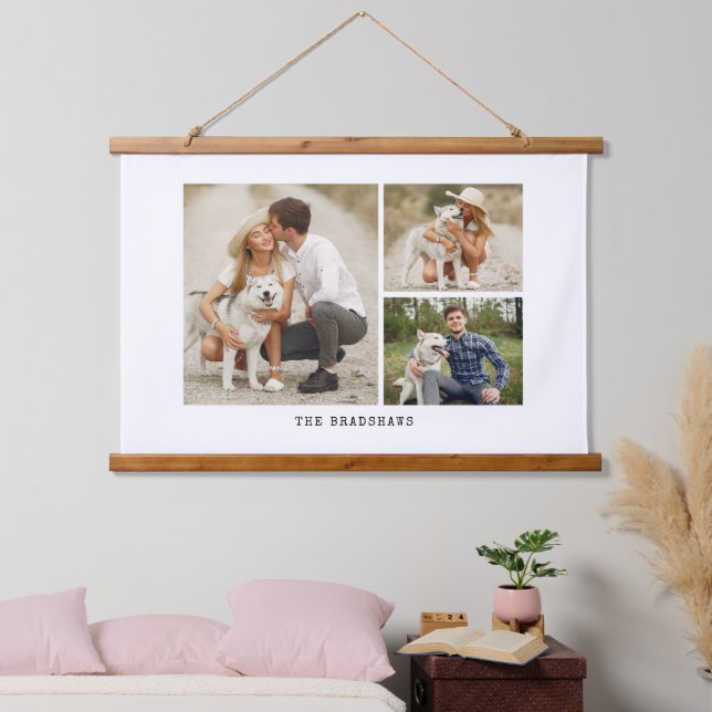 Galerie 3 Personalisiertes Foto Wandteppich Mit Holzrahmen (Schlafzimmer)