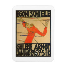 "GALERIE ARNOT" POSTER BY EGON SCHIELE ON MAGNET