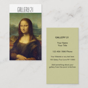Galerie d'artistes Carte de visite classique