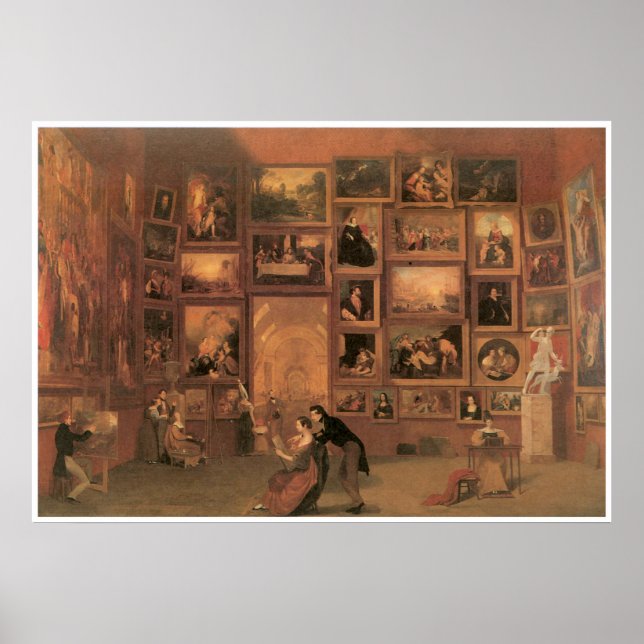 Galerie des Louvre 1831-33 Poster (Vorne)