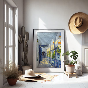 Galerie eines marokkanischen Riads Georges Gaudi Poster