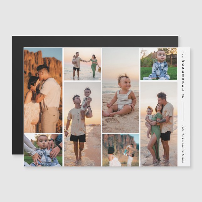 Galerie moderne 8 Photo Magnet Card Merveilleuse L (Devant / Derrière)