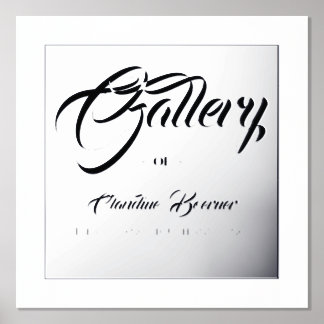 Galerie Signe pour artiste Foil Accent Poster Impr