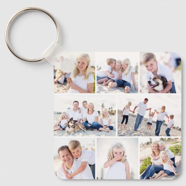 Galerie von acht Personalisierten Foto Schlüsselan Schlüsselanhänger (Vorderseite)