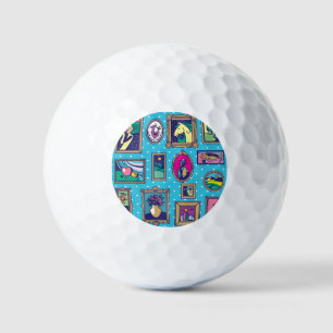 Galerie Wand: Diverse Bildersammlung Golfball
