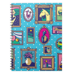 Galerie Wand: Diverse Bildersammlung Notizblock