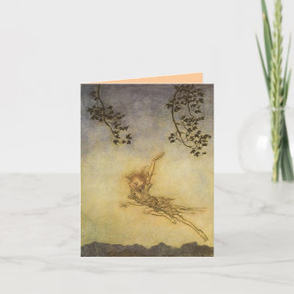 Galet, un carte pour notes Arthur Rackham de lutin