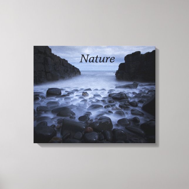 Galets et rochers le long de la toile de rivage oc (Recto)