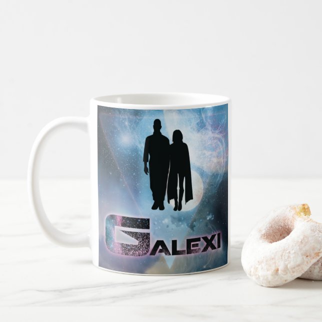 GALEXI-Logo-Tasse Kaffeetasse (Mit Donut)