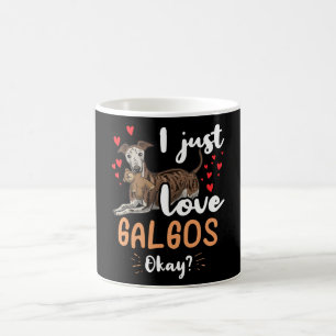 Galgo Español Dog With Stuffed Animal Spanish Kaffeetasse