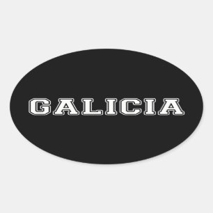 Galicia Ovaler Aufkleber