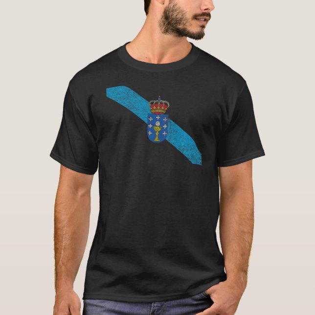 GALICIA SPAIN FLAG GALICIAN PRIDE T-Shirt (Vorderseite)