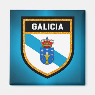 Galicien-Flagge Magnet