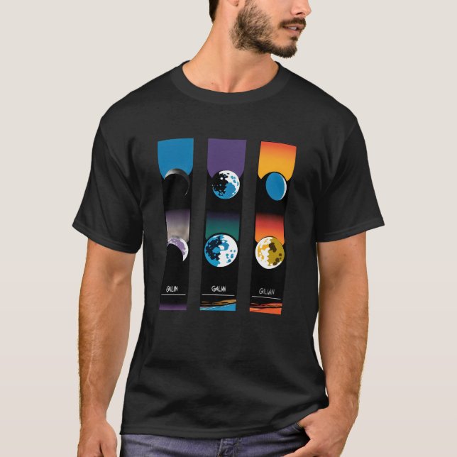 Galiläanische Monde Jupiter T-Shrit T-Shirt (Vorderseite)