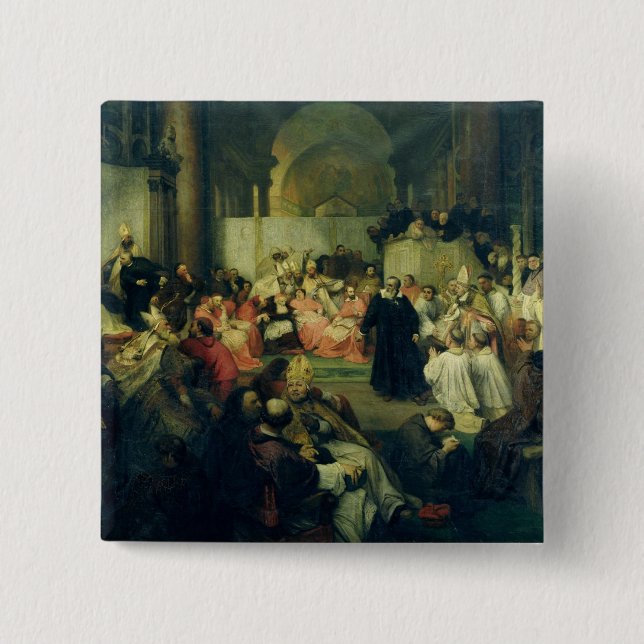 Galilei vor dem Rat, 1861 Button (Vorderseite)