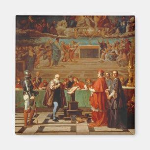 Galileo Galilei (1564-1642) vor Mitgliedern von Magnet