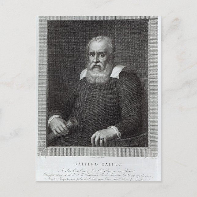 Galileo Galilei Postkarte (Vorderseite)