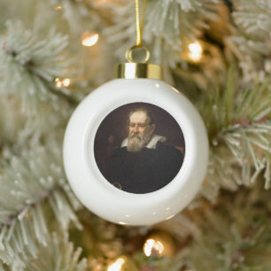 Galileo Galilei: Vater der Wissenschaft und Astron Keramik Kugel-Ornament