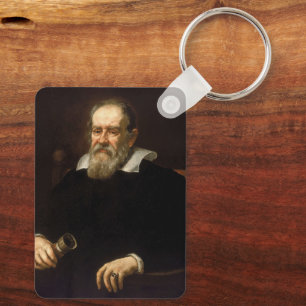 Galileo Galilei: Vater der Wissenschaft und Astron Schlüsselanhänger