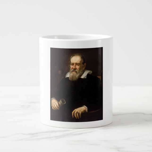 Galileo Galilei: Vater von Wissenschaft und Astron Jumbo-Tasse (Vorderseite)