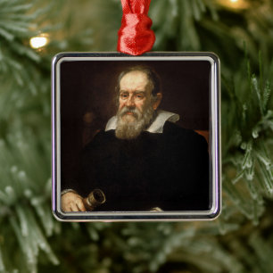Galileo Galilei: Vater von Wissenschaft und Astron Ornament Aus Metall