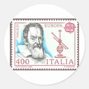 Galileo Galileiknöpfe und -magneten Runder Aufkleber