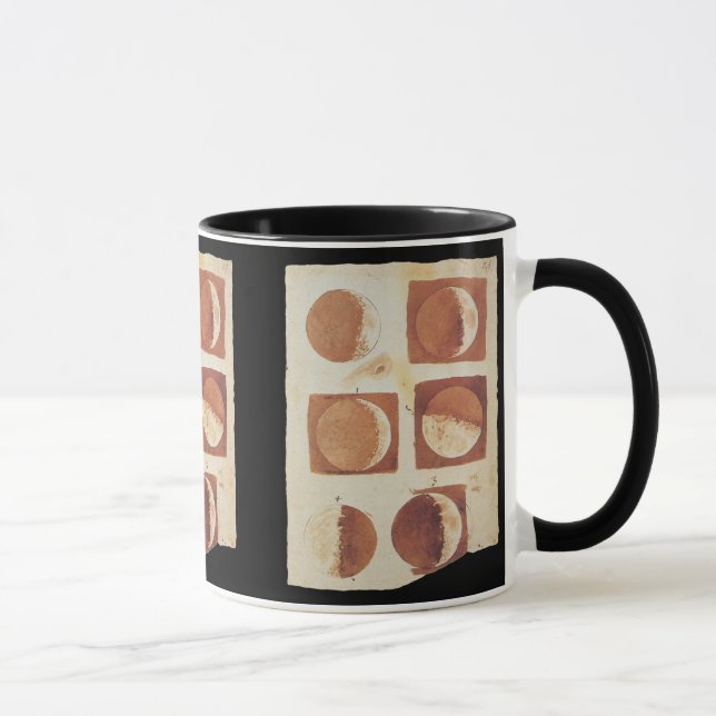 Galileo-Mondphasen 1616 Tasse (Rechts)