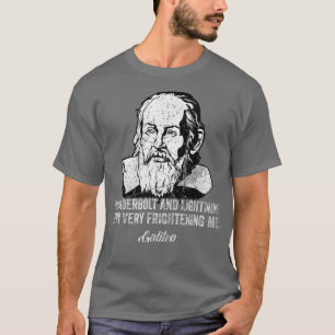 Galileo-Philosoph mit Thunderbolb-Blitz T-Shirt