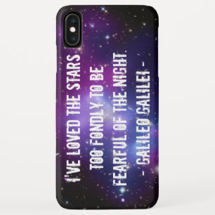 Galileo Quote Galaxy Cluster iPhone XS Max Hülle