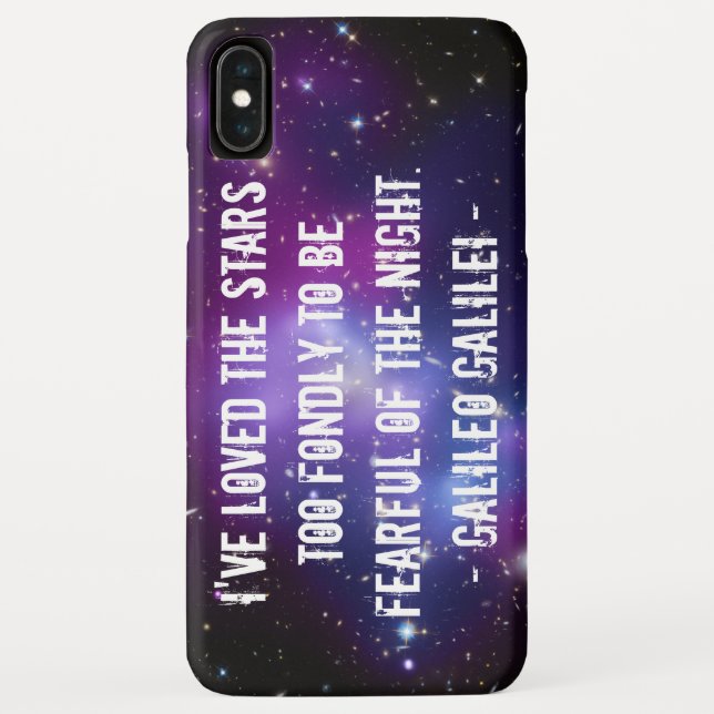 Galileo Quote Galaxy Cluster Case-Mate iPhone Hülle (Rückseite)