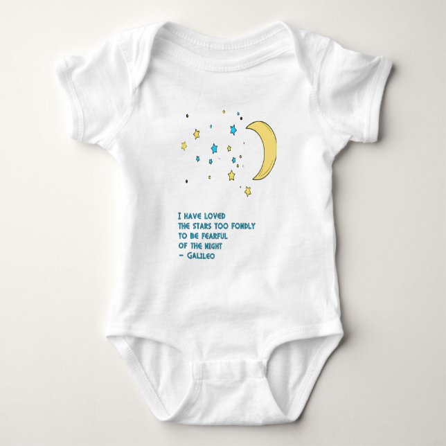 Galileo-Stern-Zitat Baby Strampler (Vorderseite)