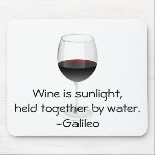 Galileo-Wein-Zitat Mousepad