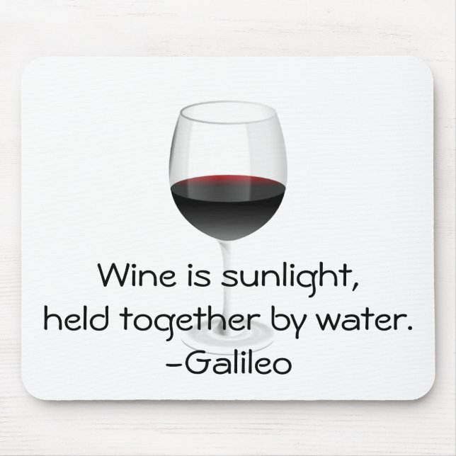 Galileo-Wein-Zitat Mousepad (Vorne)
