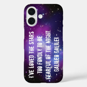 Galileo-Zitat Galaxienhaufen iPhone 16 Hülle