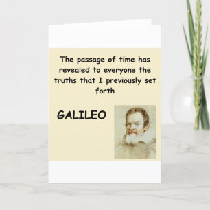 Galileo-Zitat Karte