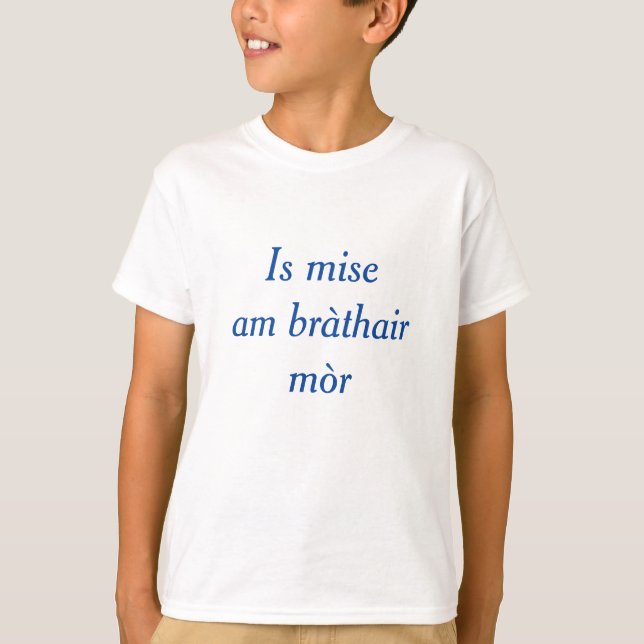 Gälische Familie: Ich bin der große Bruder T-Shirt (Vorderseite)