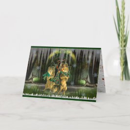 Gälische Hunde Scottish Irish Holiday Weihnachtska Feiertagskarte