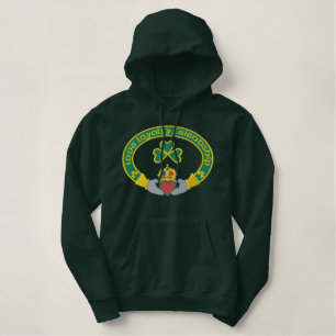 Gälisches Claddagh Bestickter Hoodie